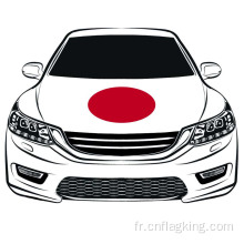 La coupe du monde 100*150 cm drapeau du japon drapeau de capot de voiture drapeau de moteur les tissus élastiques peuvent être lavés